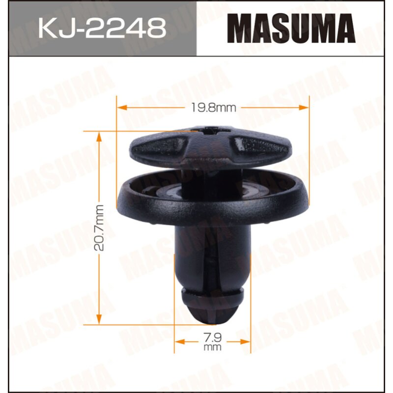 Клипса крепежная MASUMA KJ-2248 (OEM 01553-10051
Клипса крепежная MASUMA KJ-2248 (OEM 01553-10051