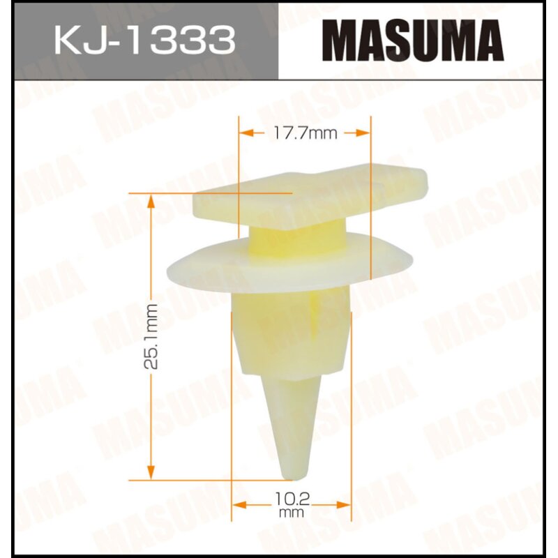 Клипса крепежная MASUMA KJ-1333 (OEM 90467-11106)
Клипса крепежная MASUMA KJ-1333 (OEM 90467-11106)