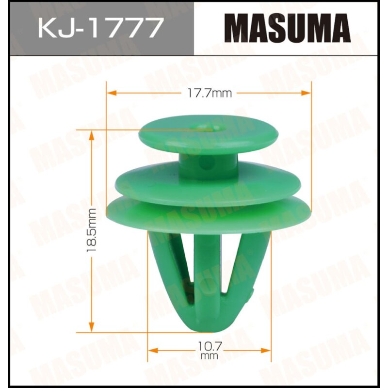 Клипса крепежная MASUMA KJ-1777 (OEM 91504-S9A-003)
Клипса крепежная MASUMA KJ-1777 (OEM 91504-S9A-003)