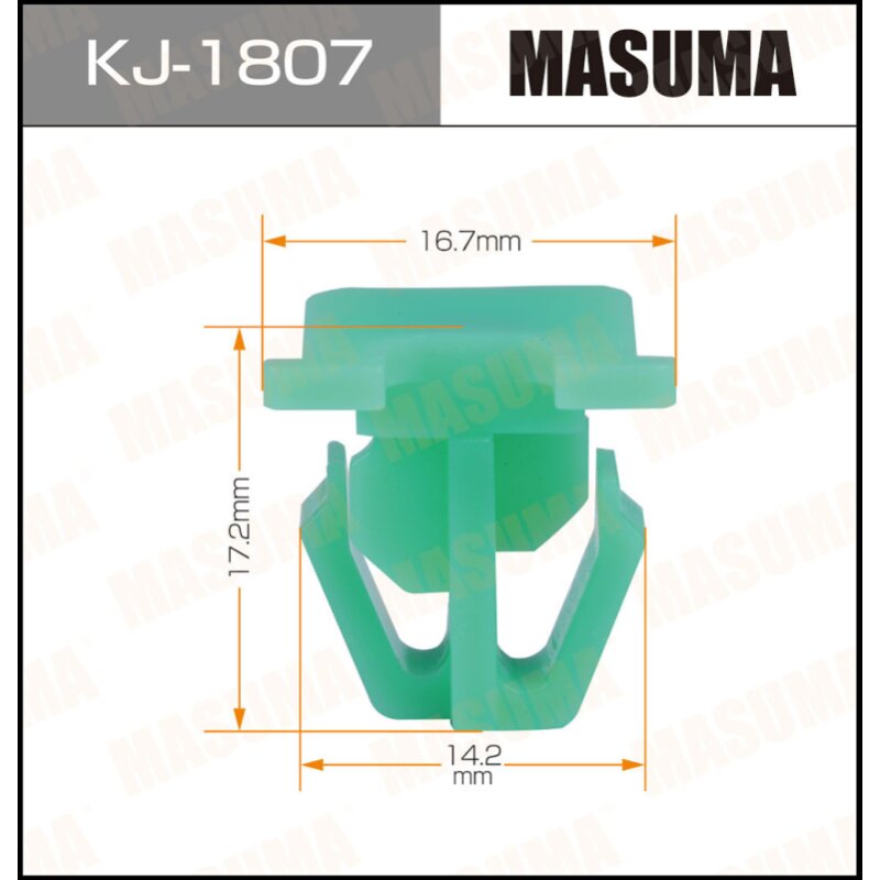 Клипса крепежная MASUMA KJ-1807 (OEM 75305-SF1-A21)
Клипса крепежная MASUMA KJ-1807 (OEM 75305-SF1-A21)