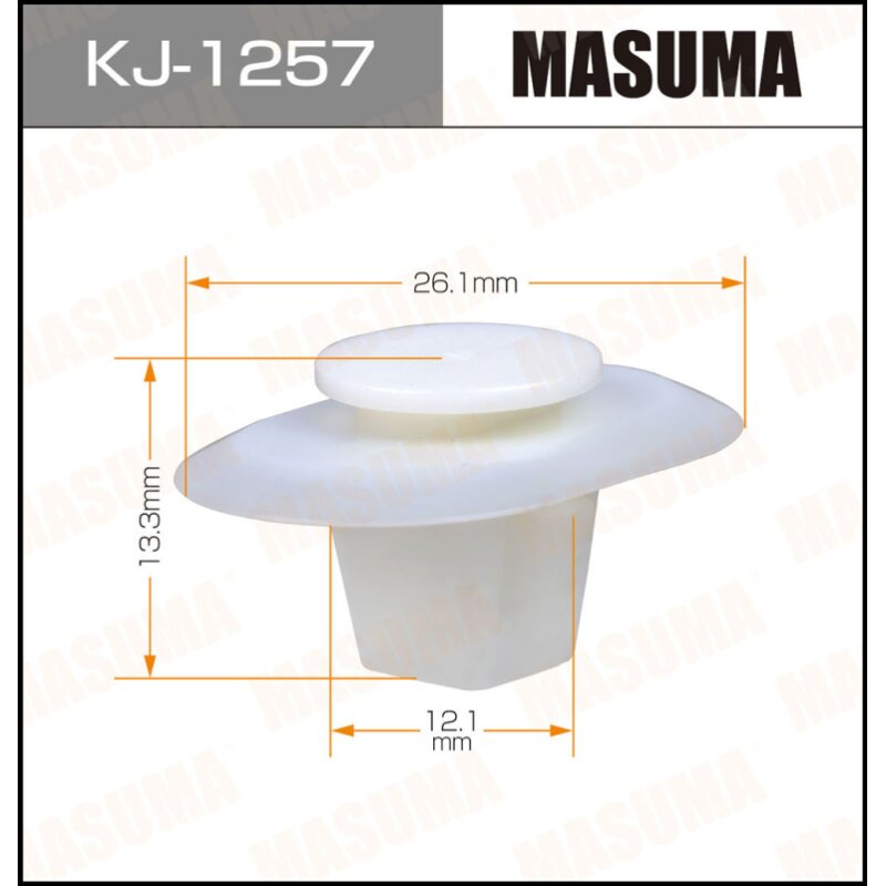Клипса крепежная MASUMA KJ-1257 (OEM 90467-12071
Клипса крепежная MASUMA KJ-1257 (OEM 90467-12071