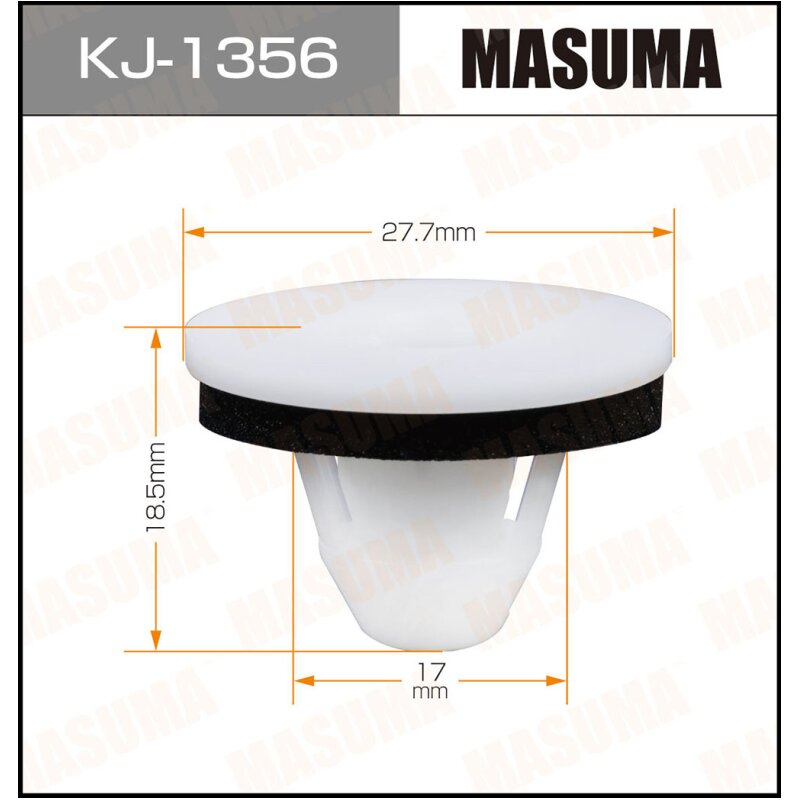 Клипса крепежная MASUMA KJ-1356 (OEM 90467-18013)
Клипса крепежная MASUMA KJ-1356 (OEM 90467-18013)