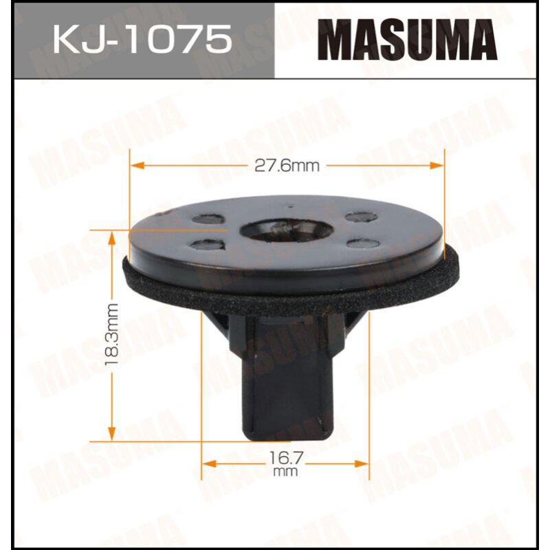 Клипса крепежная MASUMA KJ-1075 (OEM 90467-17007)
Клипса крепежная MASUMA KJ-1075 (OEM 90467-17007)
