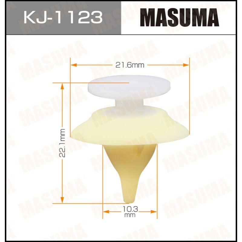 Клипса крепежная MASUMA KJ-1123 (OEM 90467-10128)
Клипса крепежная MASUMA KJ-1123 (OEM 90467-10128)