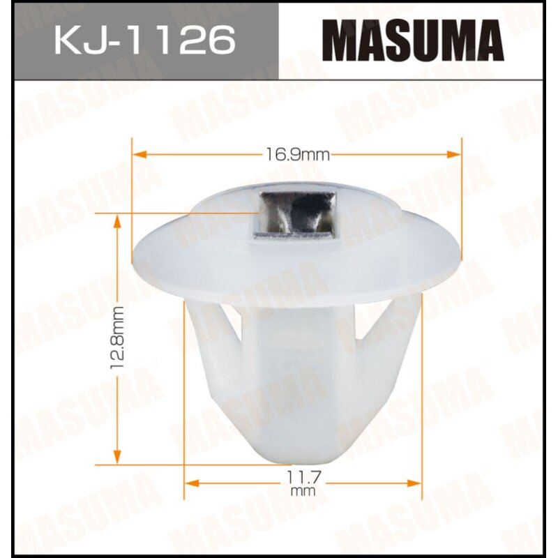 Клипса крепежная MASUMA KJ-1126 (OEM 75396-30260
Клипса крепежная MASUMA KJ-1126 (OEM 75396-30260