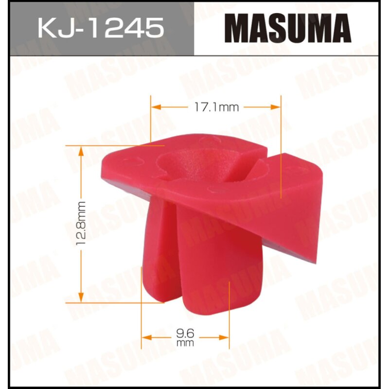 Клипса крепежная MASUMA KJ-1245 (OEM 90189-06130
Клипса крепежная MASUMA KJ-1245 (OEM 90189-06130