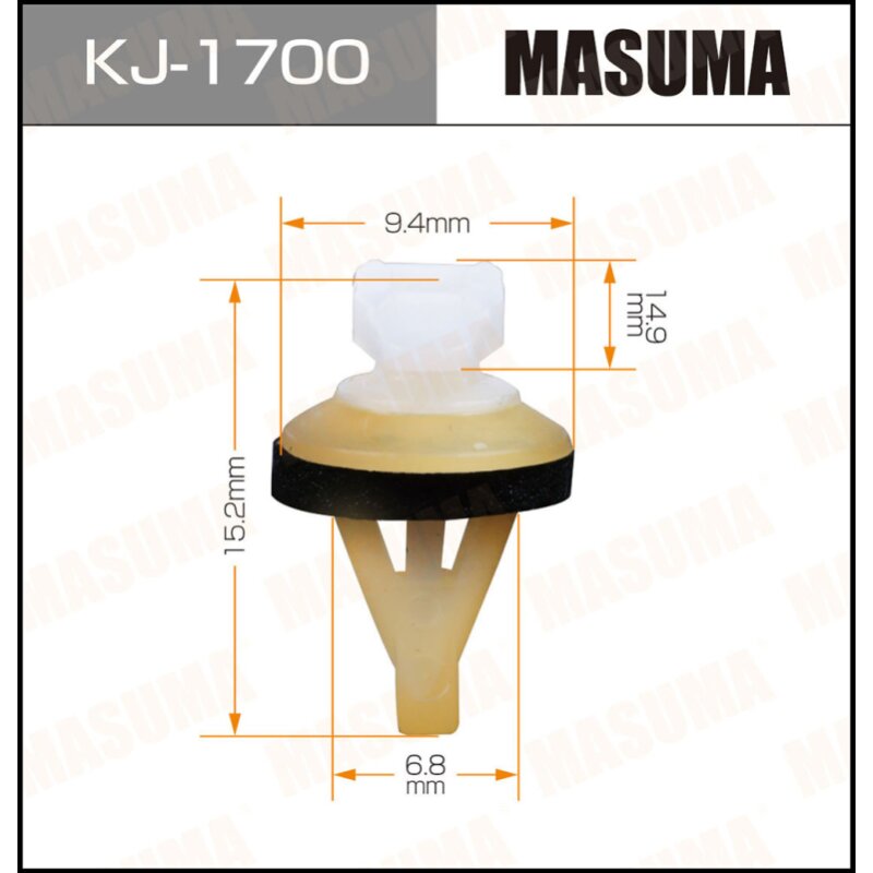 Клипса крепежная MASUMA KJ-1700 (OEM MU481208)
Клипса крепежная MASUMA KJ-1700 (OEM MU481208)