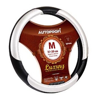 Оплетка на руль AUTOPROFI LUXURY с тремя вставками, кожа, черный/серебристый цвет, размер
Оплетка на руль AUTOPROFI LUXURY с тремя вставками, кожа, черный/серебристый цвет, размер