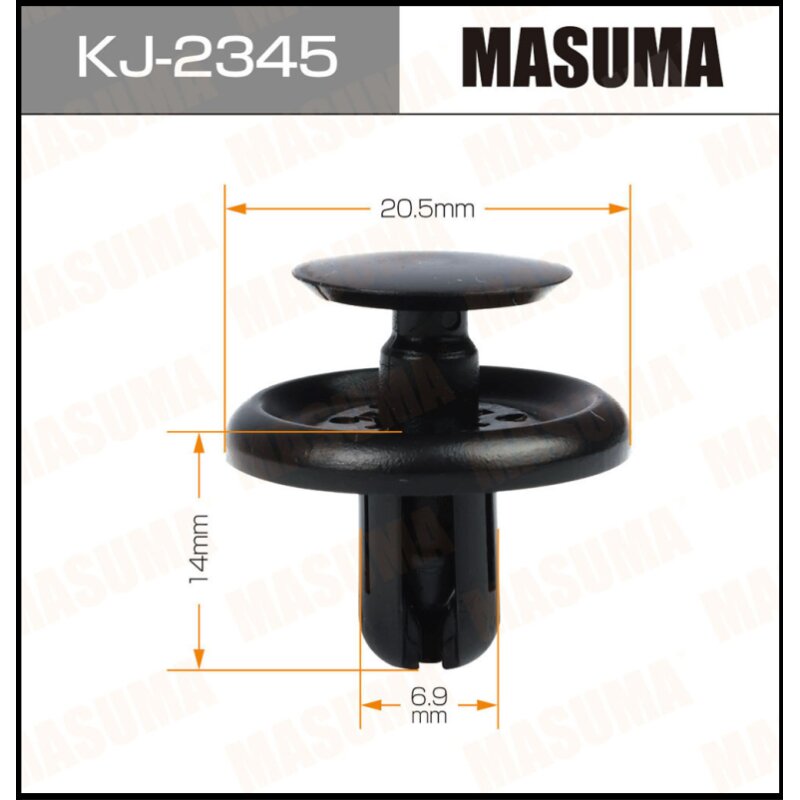Клипса крепежная MASUMA KJ-2345 (OEM 90467-07201
Клипса крепежная MASUMA KJ-2345 (OEM 90467-07201