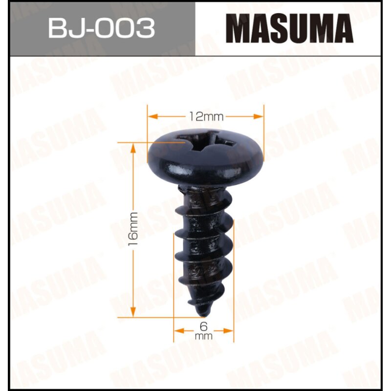 Саморез MASUMA BJ-003 6x16мм, 10 шт
Саморез MASUMA BJ-003 6x16мм, 10 шт