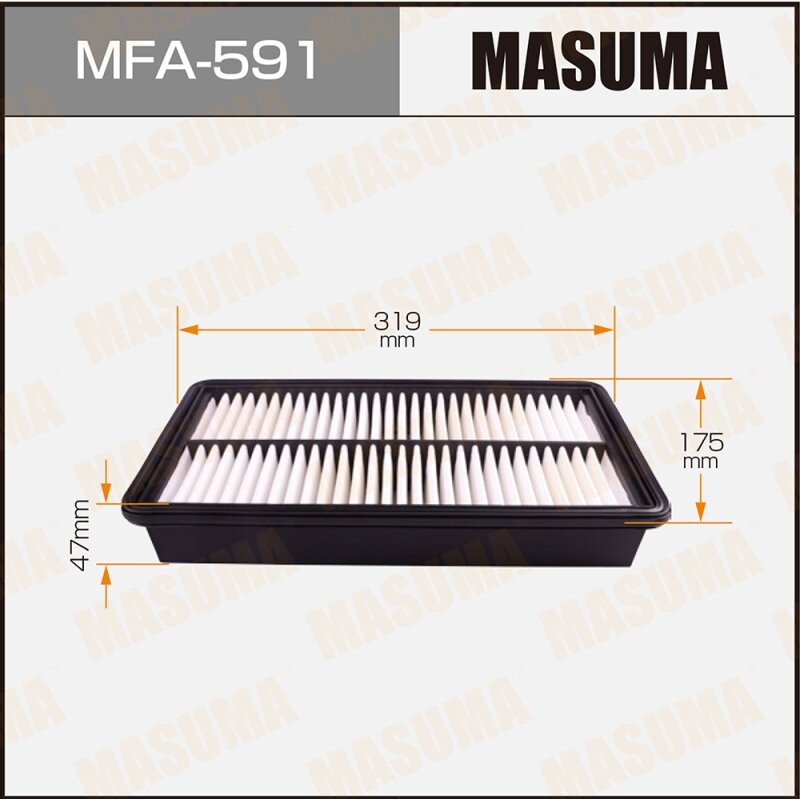 Фильтр воздушный Masuma A-468V, арт. MFA-591V
Фильтр воздушный Masuma A-468V, арт. MFA-591V