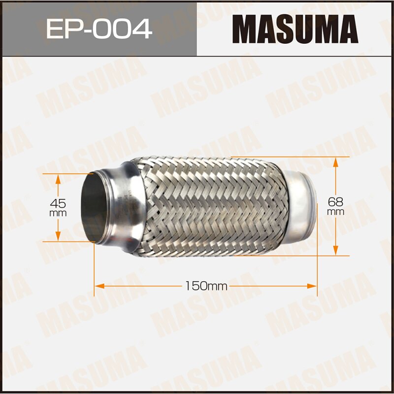 Гофра глушителя "MASUMA" 45x150
Гофра глушителя "MASUMA" 45x150