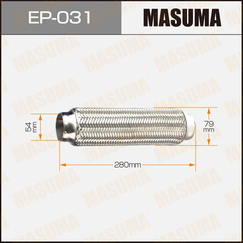 Гофра глушителя "MASUMA" 54x280
Гофра глушителя "MASUMA" 54x280