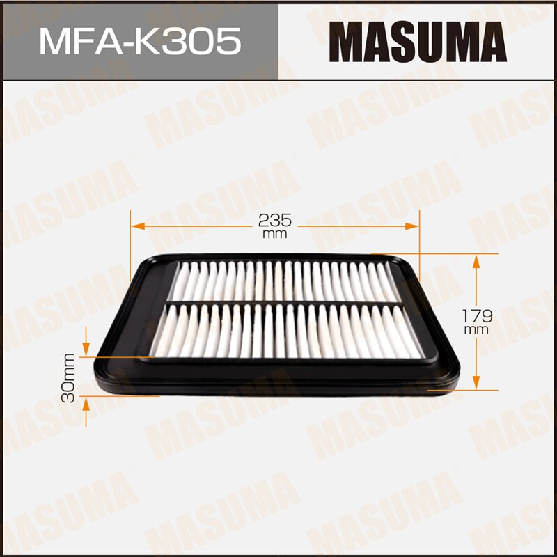 Фильтр воздушный Masuma A9318, арт. MFA-K305
Фильтр воздушный Masuma A9318, арт. MFA-K305