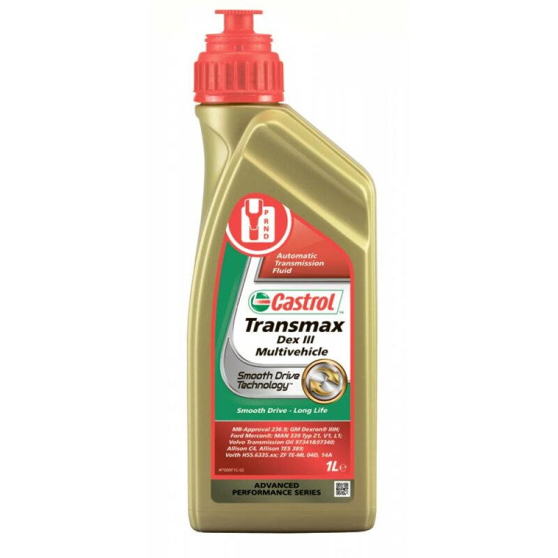 Масло трансмиссионное Castrol ATF Transmax Dex III Multivehicle (Dexron III) синтетическое, 1л
Масло трансмиссионное Castrol ATF Transmax Dex III Multivehicle (Dexron III) синтетическое, 1л