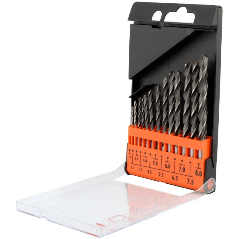 Набор сверл Техмаш по металлу, 2.0-8.0мм, комплект 13 предметов
Набор сверл Техмаш по металлу, 2.0-8.0мм, комплект 13 предметов