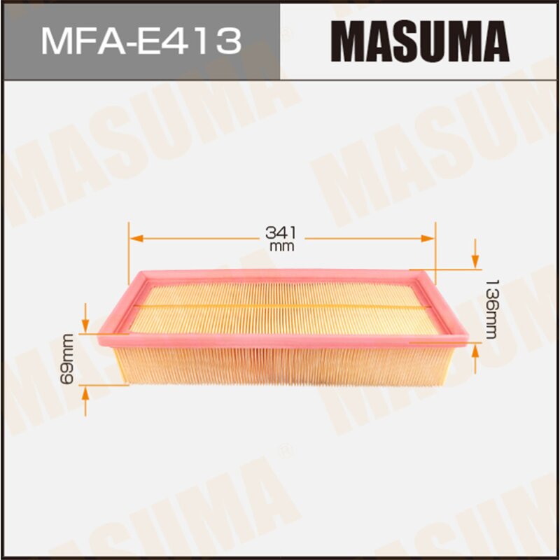 Фильтр воздушный Masuma A0348, арт. MFA-E413
Фильтр воздушный Masuma A0348, арт. MFA-E413