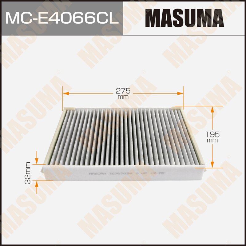 Фильтр салонный Masuma AC0150C угольный, арт. MC-E4066CL
Фильтр салонный Masuma AC0150C угольный, арт. MC-E4066CL