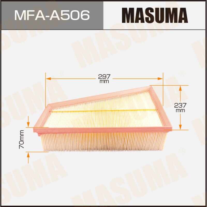 Фильтр воздушный Masuma A0450, арт. MFA-A506
Фильтр воздушный Masuma A0450, арт. MFA-A506