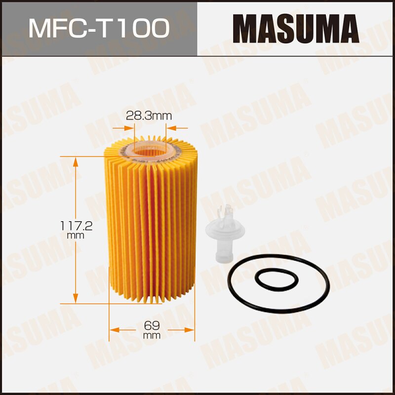 Фильтр масляный Masuma O-121, арт. MFC-T100
Фильтр масляный Masuma O-121, арт. MFC-T100