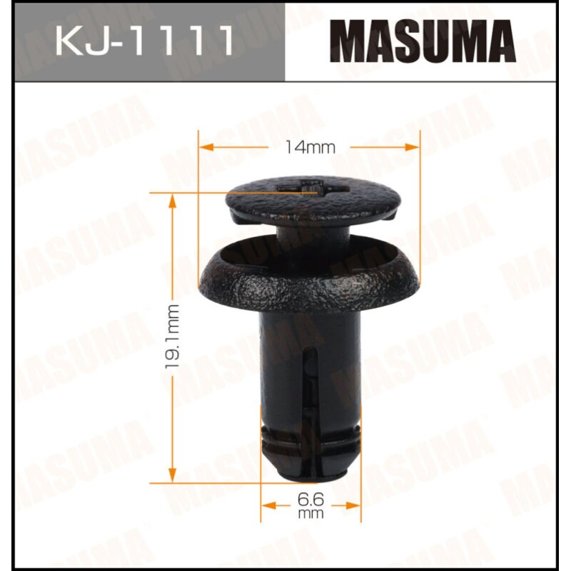 Клипса крепежная MASUMA KJ-1111 (OEM 90467-07173-C0
Клипса крепежная MASUMA KJ-1111 (OEM 90467-07173-C0