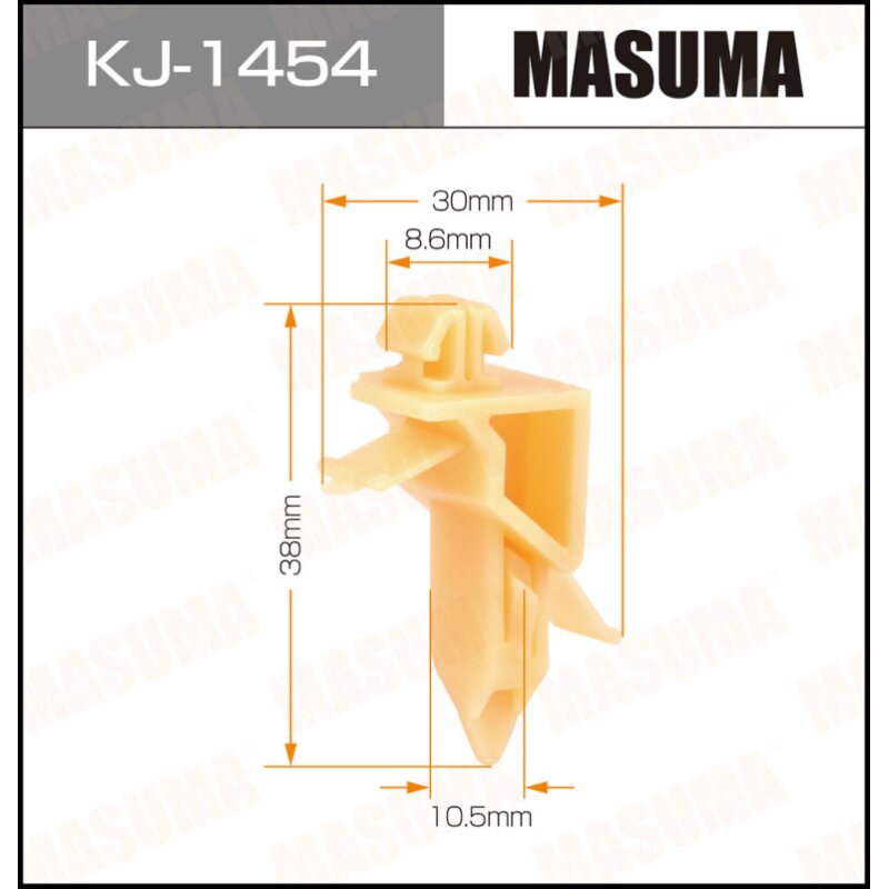 Клипса крепежная MASUMA KJ-1454 (OEM 75396-60031
Клипса крепежная MASUMA KJ-1454 (OEM 75396-60031