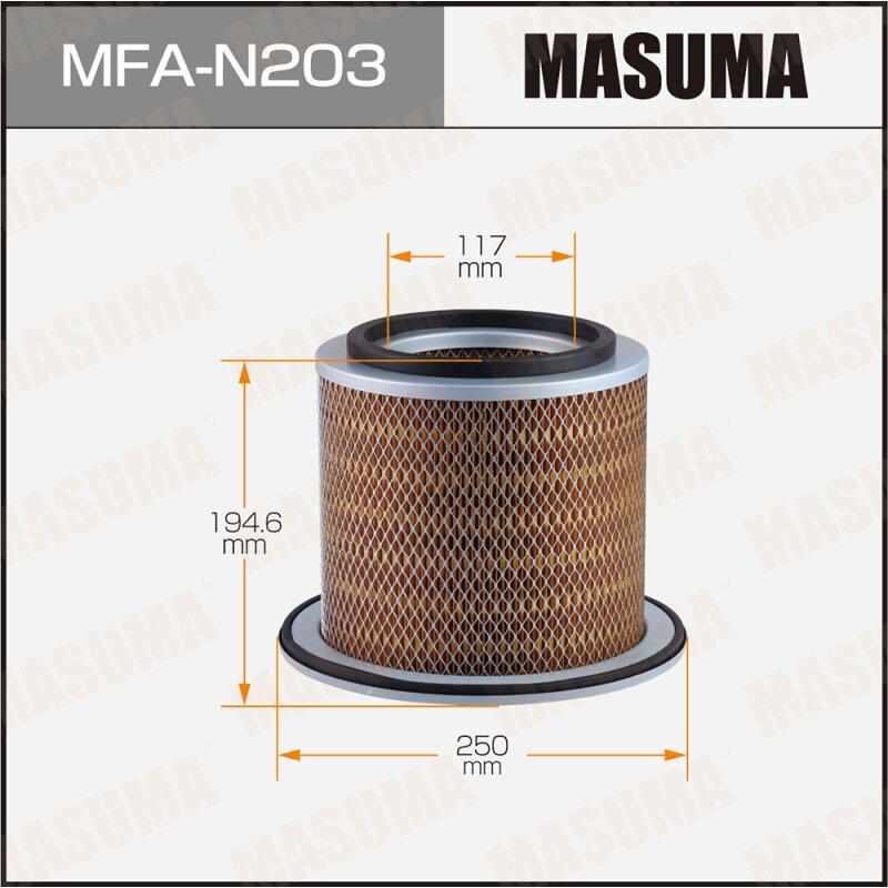 Фильтр воздушный Masuma, арт. MFA-N203
Фильтр воздушный Masuma, арт. MFA-N203