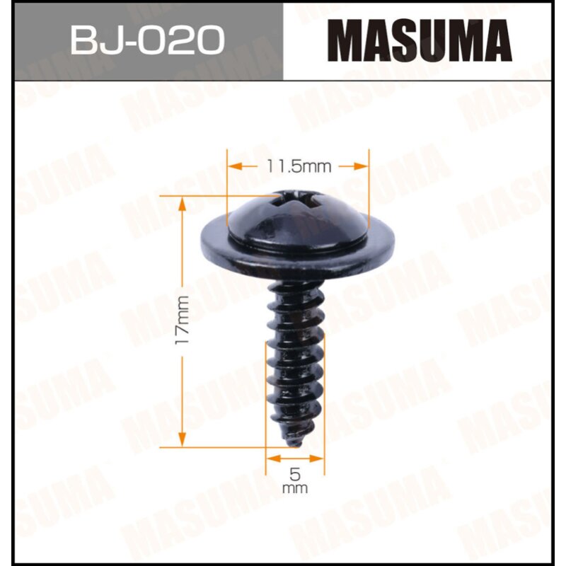 Саморез MASUMA BJ-020 5x17мм, 10 шт
Саморез MASUMA BJ-020 5x17мм, 10 шт