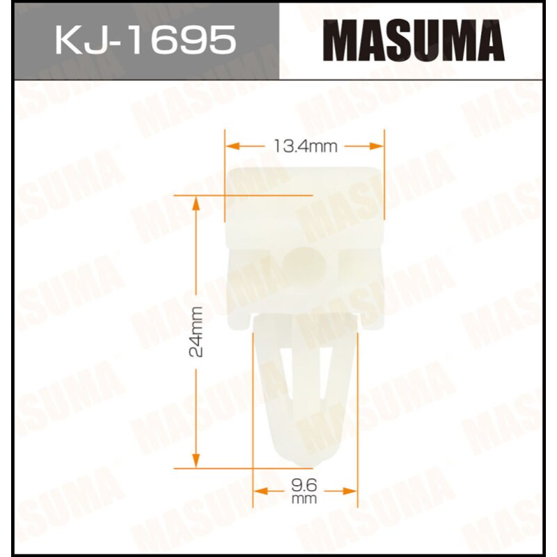 Клипса крепежная MASUMA KJ-1695 (OEM MB182799
Клипса крепежная MASUMA KJ-1695 (OEM MB182799