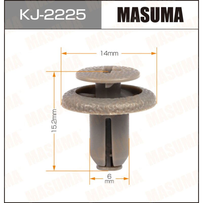 Клипса крепежная MASUMA KJ-2225 (OEM 90467-06181-B1
Клипса крепежная MASUMA KJ-2225 (OEM 90467-06181-B1