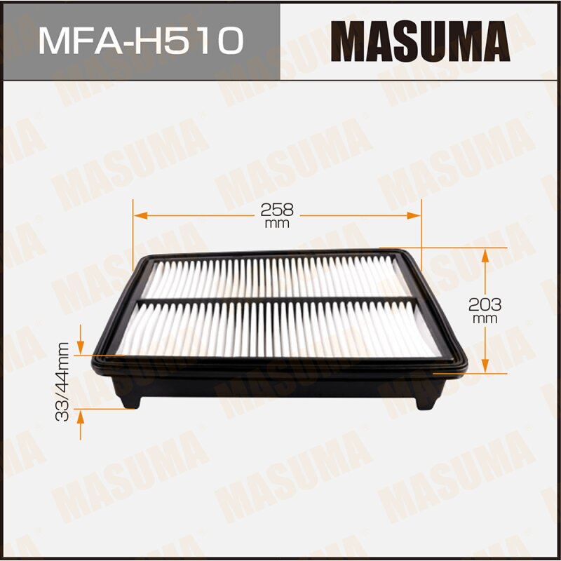 Фильтр воздушный Masuma A28003, арт. MFA-H510
Фильтр воздушный Masuma A28003, арт. MFA-H510