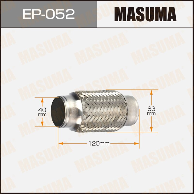 Гофра глушителя "MASUMA" 40x120
Гофра глушителя "MASUMA" 40x120