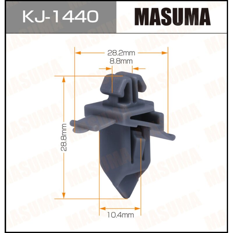 Клипса крепежная MASUMA KJ-1440 (OEM 75495-60011
Клипса крепежная MASUMA KJ-1440 (OEM 75495-60011