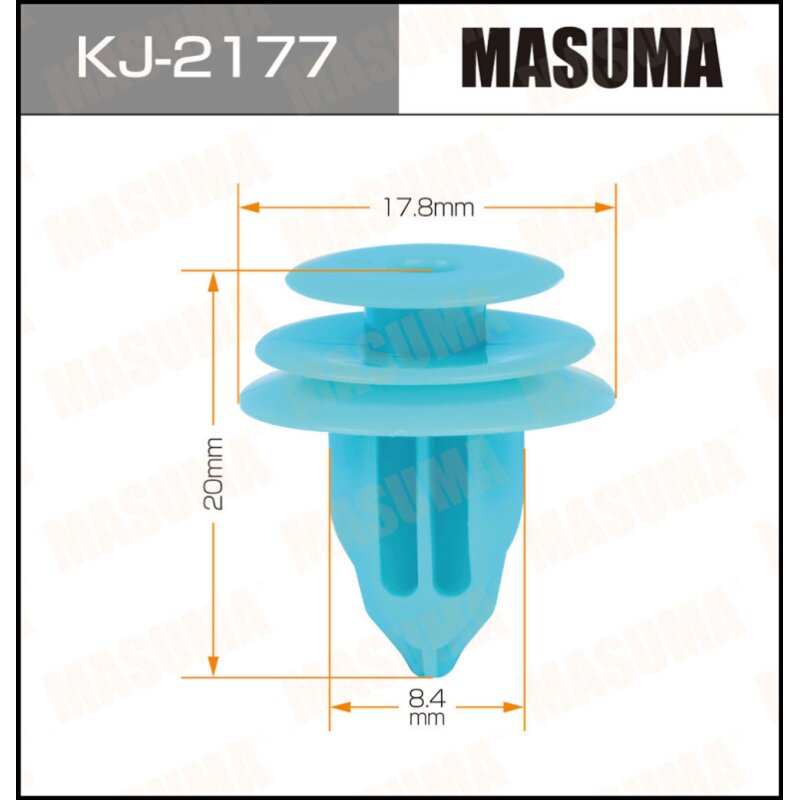 Клипса крепежная MASUMA KJ-2177 (OEM 90467-10188
Клипса крепежная MASUMA KJ-2177 (OEM 90467-10188