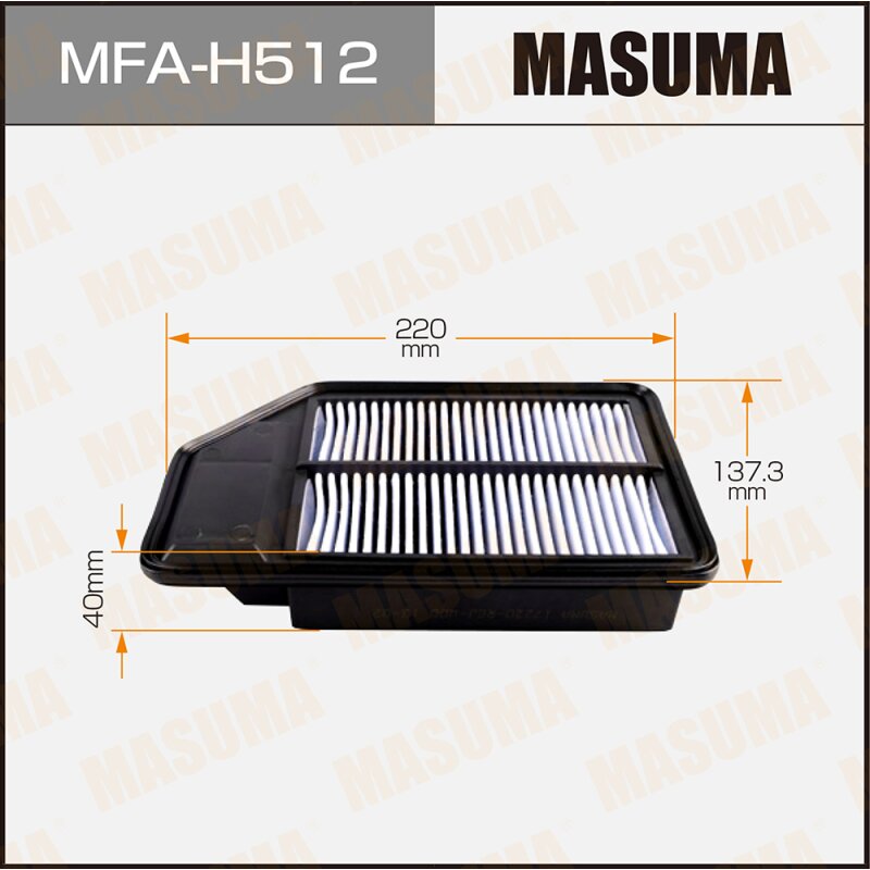 Фильтр воздушный Masuma A-880V, арт. MFA-H512
Фильтр воздушный Masuma A-880V, арт. MFA-H512