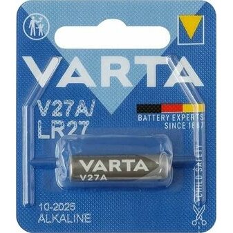 Батарейка щелочная Varta Professional Electronic, A27 / V27A / A27BP / G27A / MN27 (8LR732), 12В, 1 шт
Батарейка щелочная Varta Professional Electronic, A27 / V27A / A27BP / G27A / MN27 (8LR732), 12В, 1 шт
