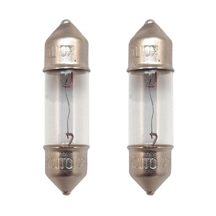 Лампа Koito Festoon (SV7, T8x28), 12В, 5Вт, комплект 2 шт
Лампа Koito Festoon (SV7, T8x28), 12В, 5Вт, комплект 2 шт