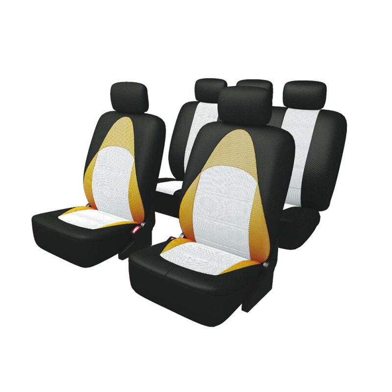 Чехлы CARFORT ACTIVE для передних и задних сидений, ткань, черный/серый/оранжевый цвет, 13 предметов
Чехлы CARFORT ACTIVE для передних и задних сидений, ткань, черный/серый/оранжевый цвет, 13 предметов