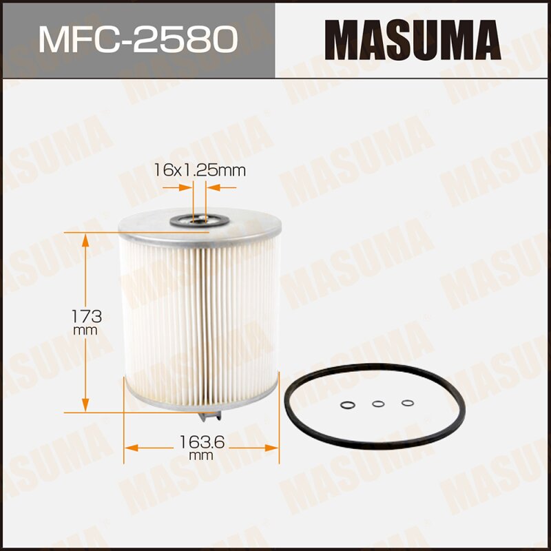 Масляный фильтр O-569 MASUMA
Масляный фильтр O-569 MASUMA