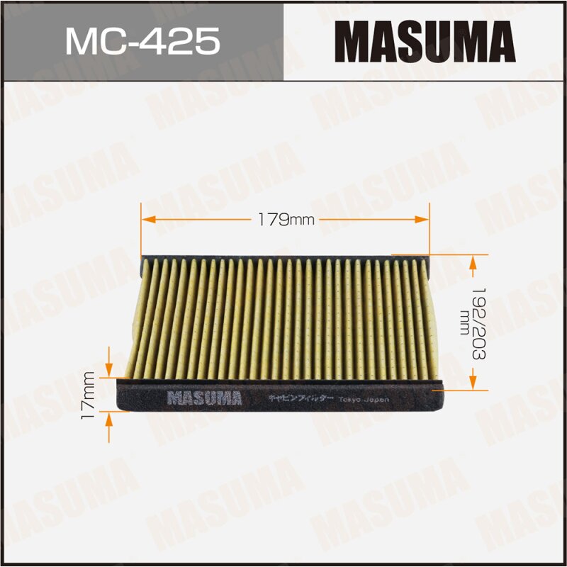 Фильтр салонный Masuma AC-302E, арт. MC-425E
Фильтр салонный Masuma AC-302E, арт. MC-425E