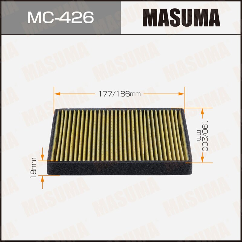 Фильтр салонный Masuma AC-303E, арт. MC-426E
Фильтр салонный Masuma AC-303E, арт. MC-426E