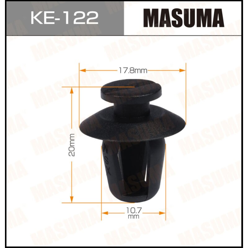 Клипса крепежная MASUMA KE-122 (OEM 856535)
Клипса крепежная MASUMA KE-122 (OEM 856535)