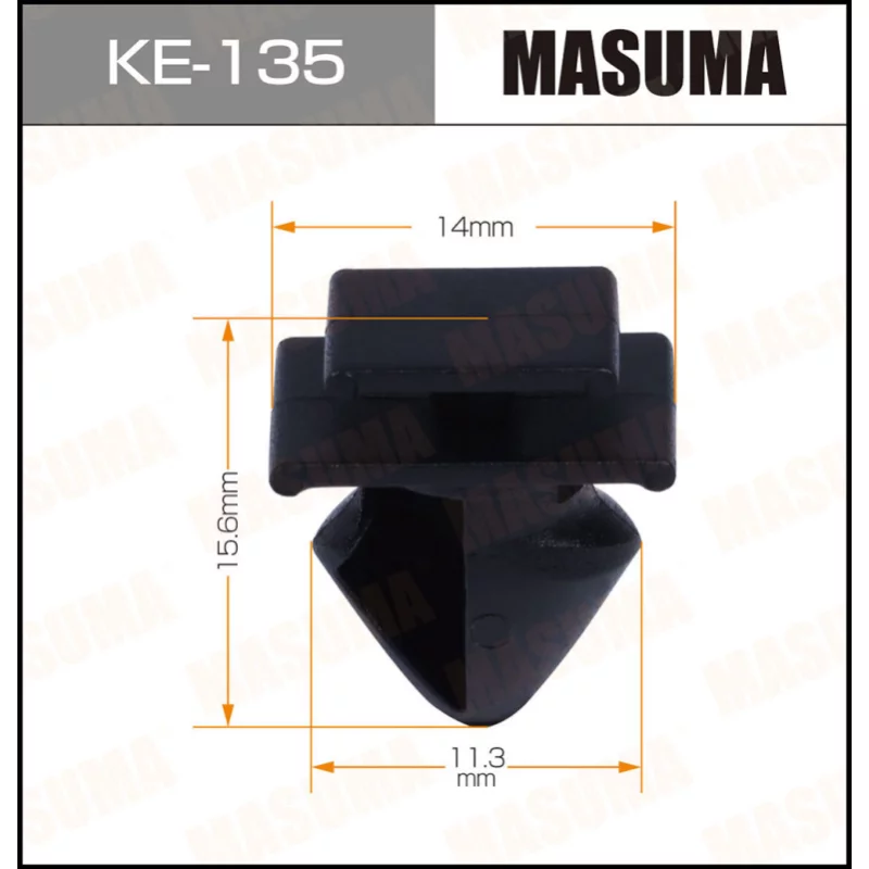 Клипса крепежная MASUMA KE-135 (OEM 856534
Клипса крепежная MASUMA KE-135 (OEM 856534