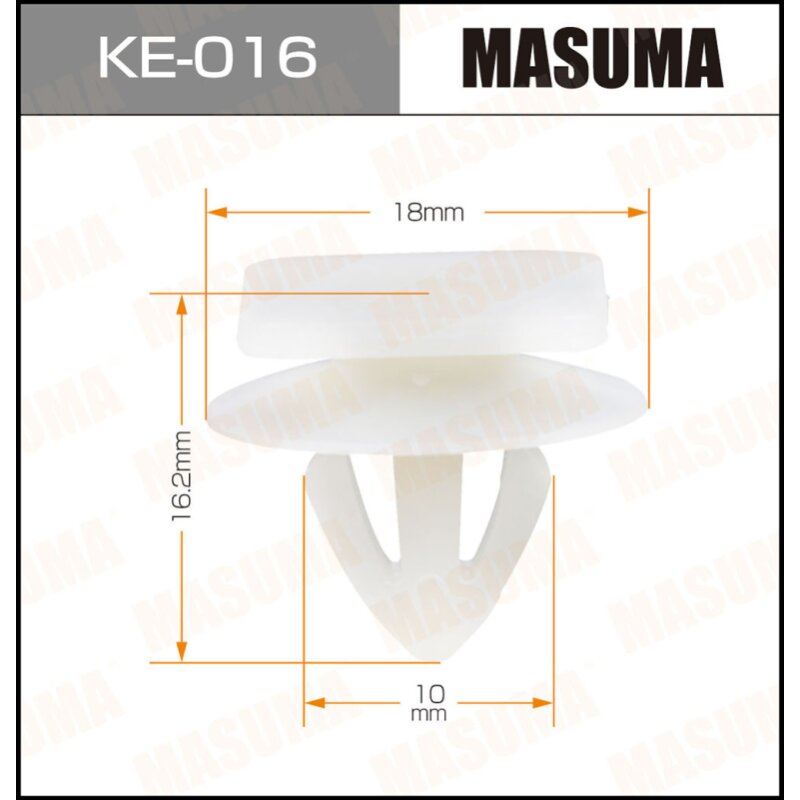 Клипса крепежная MASUMA KE-016 (OEM 7777069)
Клипса крепежная MASUMA KE-016 (OEM 7777069)