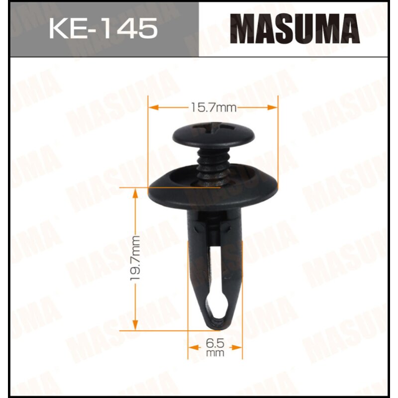 Клипса крепежная MASUMA KE-145 (OEM 1007932, 96FG16K262-AA
Клипса крепежная MASUMA KE-145 (OEM 1007932, 96FG16K262-AA