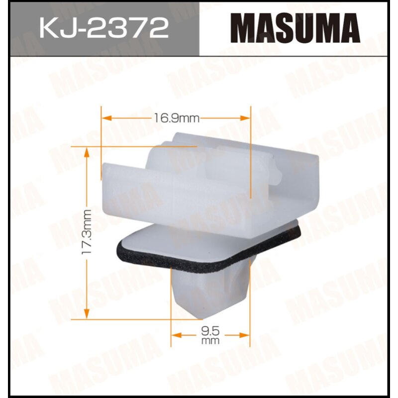Клипса крепежная MASUMA KJ-2372 (OEM 75397-42010)
Клипса крепежная MASUMA KJ-2372 (OEM 75397-42010)