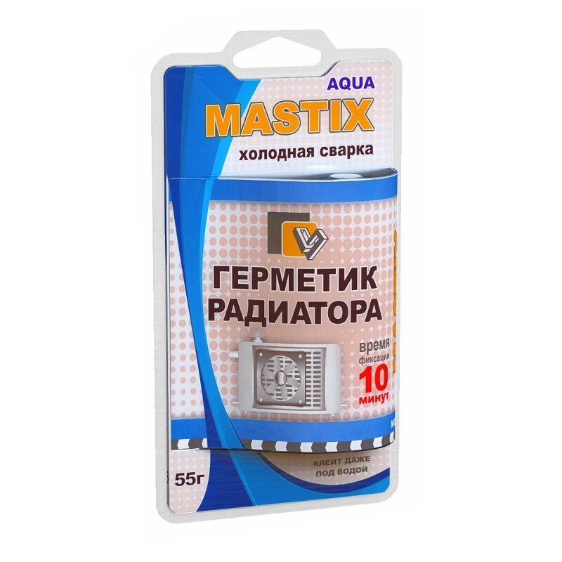 Холодная сварка Mastix МС-0121 для радиатора, 10-ти минутная, туба 55г
Холодная сварка Mastix МС-0121 для радиатора, 10-ти минутная, туба 55г