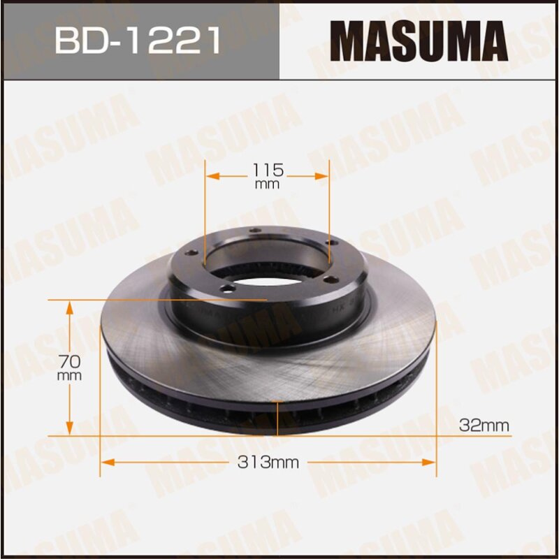 Тормозной диск Masuma, арт. BD-1221
Тормозной диск Masuma, арт. BD-1221