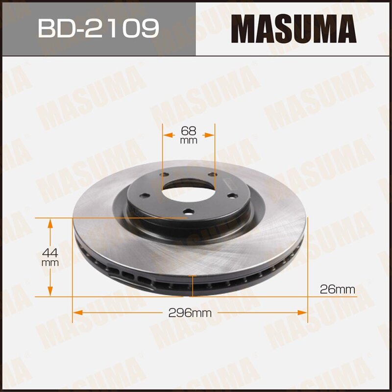 Тормозной диск Masuma, арт. BD-2109
Тормозной диск Masuma, арт. BD-2109