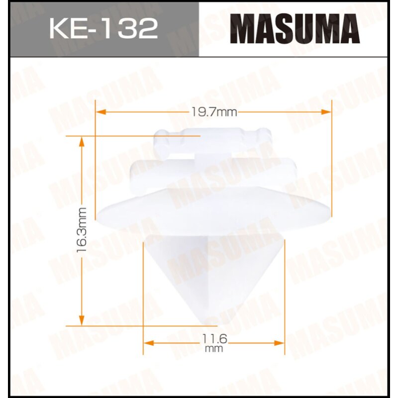 Клипса крепежная MASUMA KE-132 (OEM 71719954, 71737918, 856540
Клипса крепежная MASUMA KE-132 (OEM 71719954, 71737918, 856540